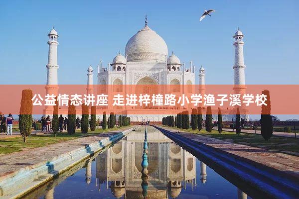 公益情态讲座 走进梓橦路小学渔子溪学校